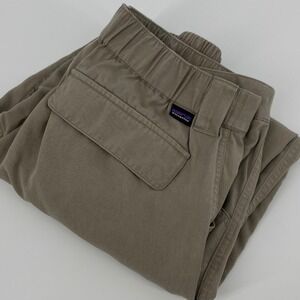 Patagonia Womens Size 6 Tencel Lyocell Jogger Pants Khaki Elastic Waist Outdoor
